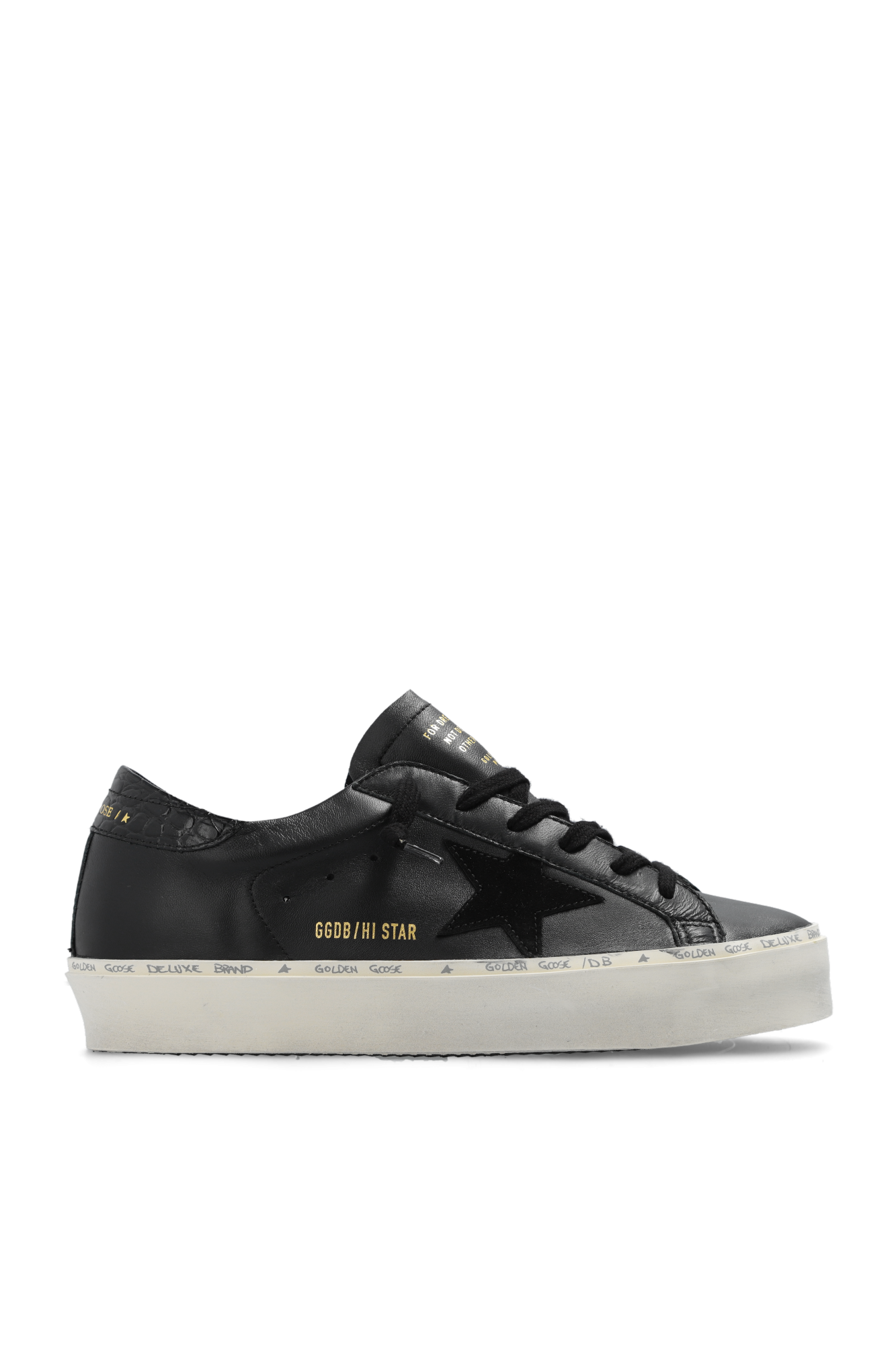 Golden goose hi clearance star black sneakers